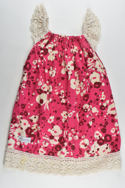 Pour Bebe by Couturekidz Size 6 Lace Hem Dress