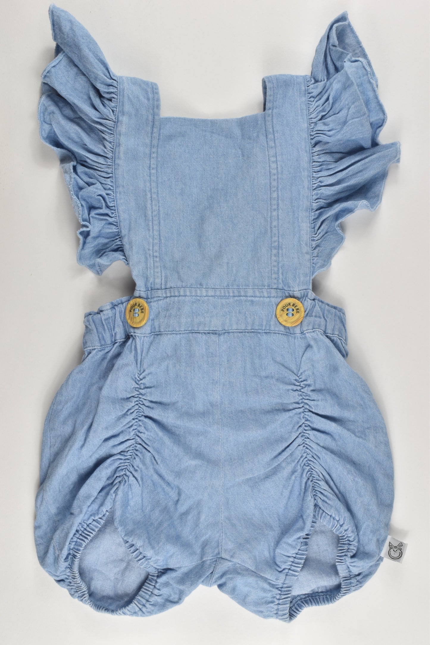 Pour Bebe Size 5 (Small sizing) Soft Stretchy Denim Playsuit