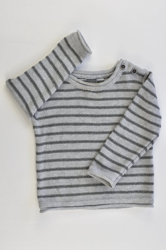 Primark Size 0 (6-9 months, 74 cm) Striped Knitted Jumper