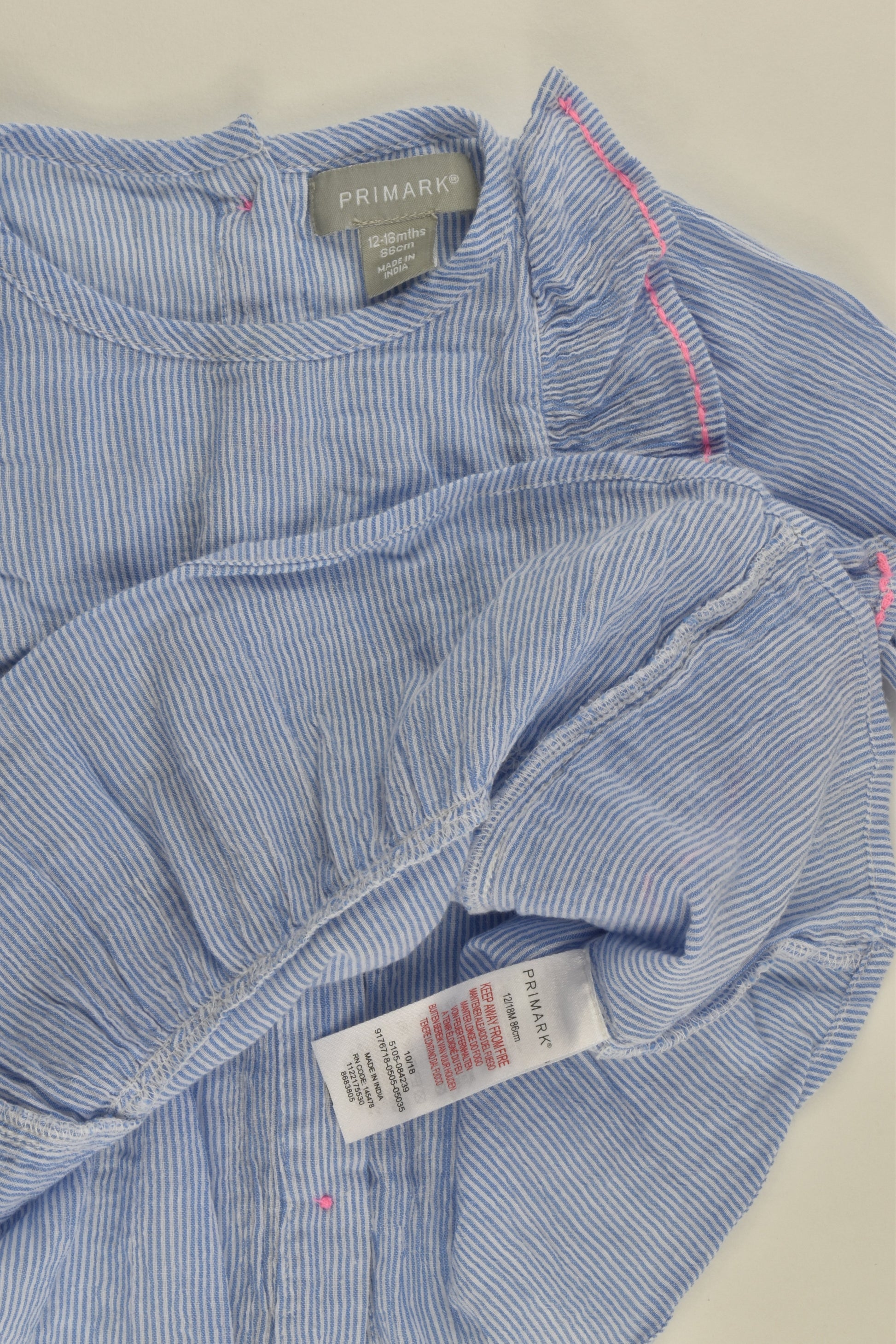 Primark Size 1 (86 cm) Ruffle Shirt
