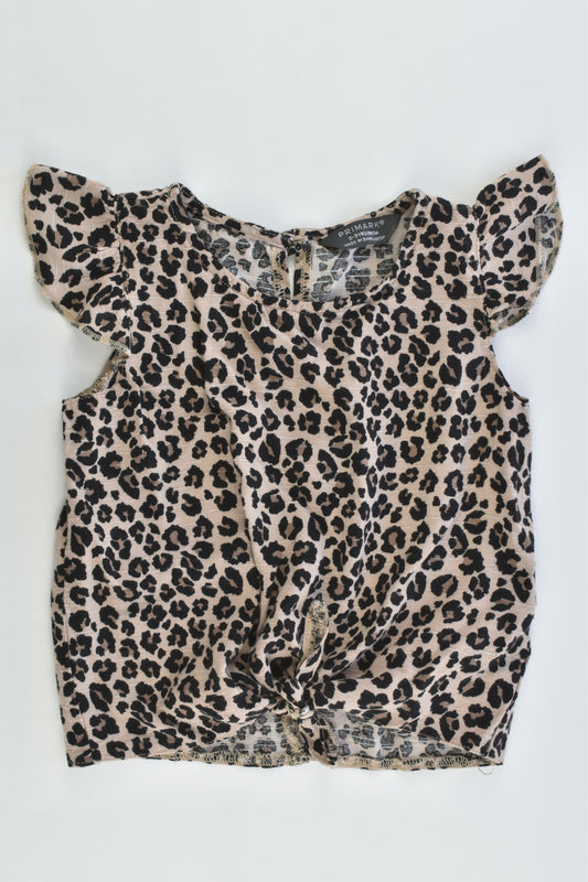 Primark Size 2-3 (98 cm) Viscose Leopard Blouse