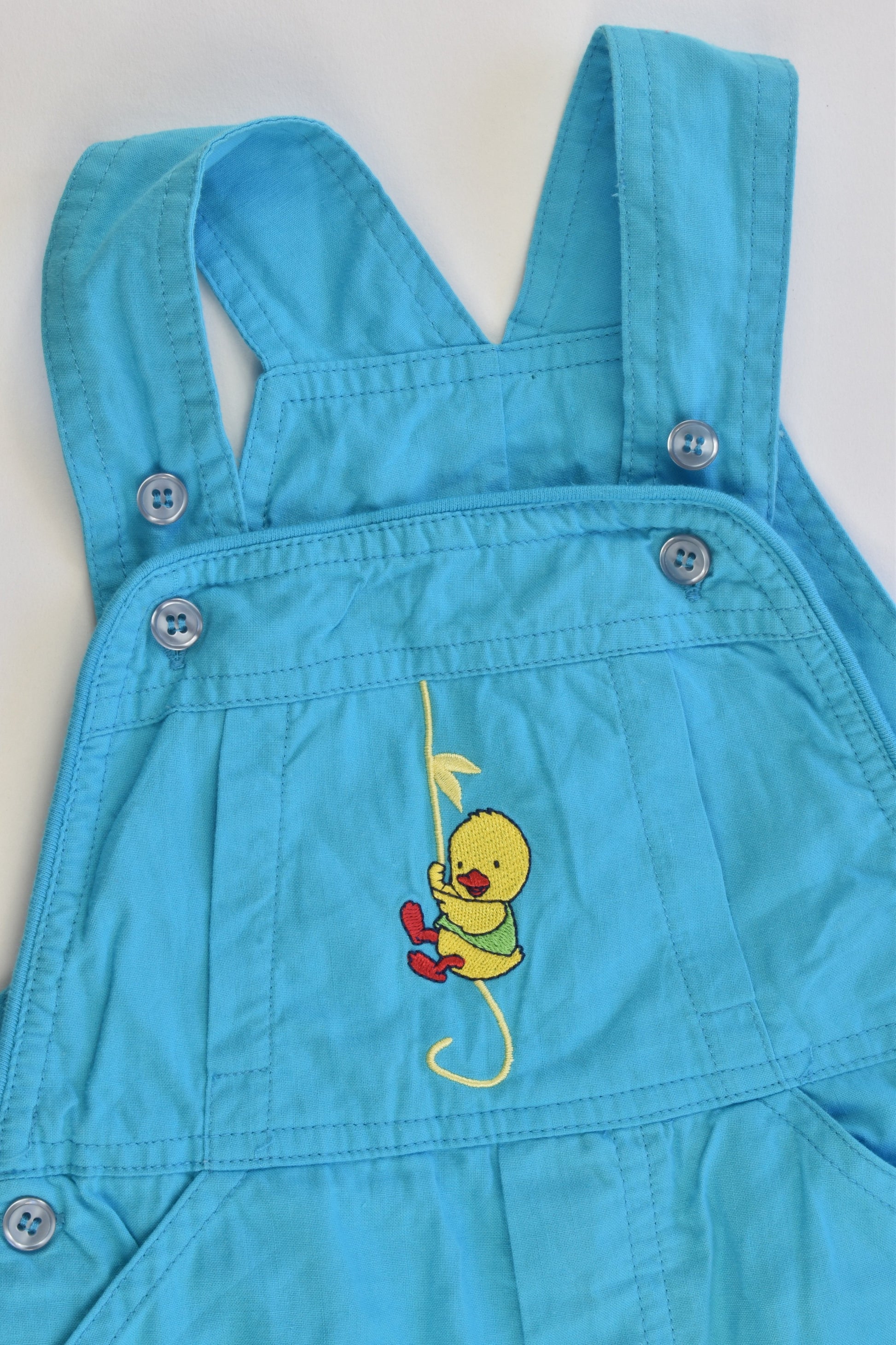 Puddle Ducklings Size 00 (Very generous) Short Overalls