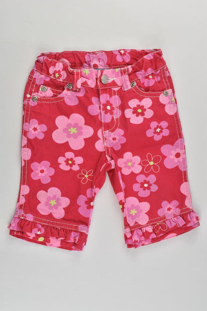 Pumpkin Patch (Old School) Size 0 Retro Flowers Shorts