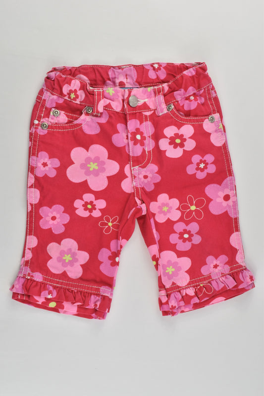 Pumpkin Patch (Old School) Size 0 Retro Flowers Shorts