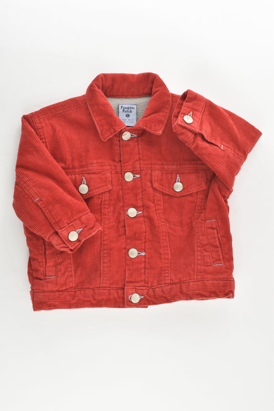 Pumpkin Patch (Old School) Size 1 Sherpa Lined Cord Jacket