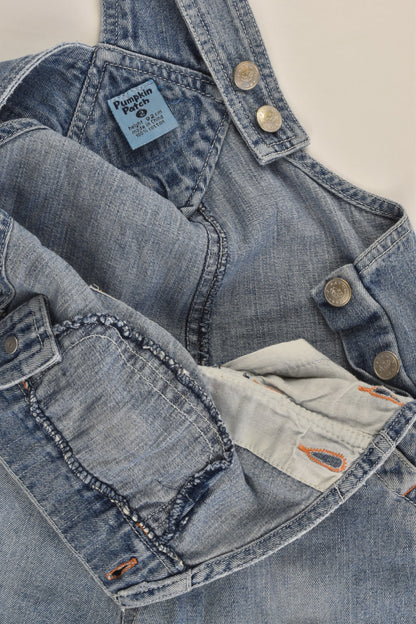 Pumpkin Patch (Older Style) Size 2 'Big Wheels & Co' Denim Short Overalls