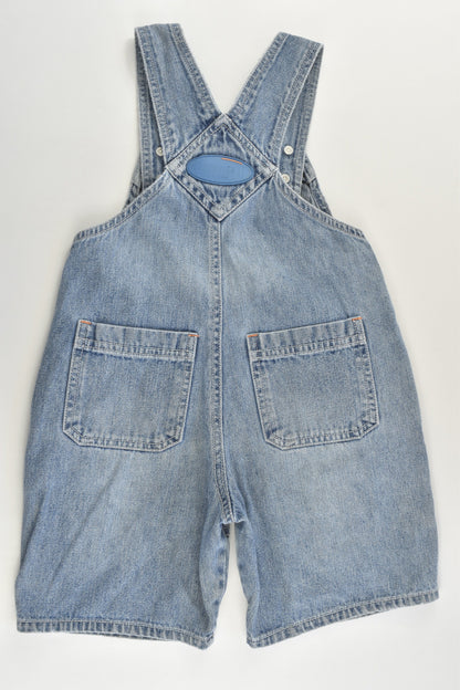 Pumpkin Patch (Older Style) Size 2 'Big Wheels & Co' Denim Short Overalls