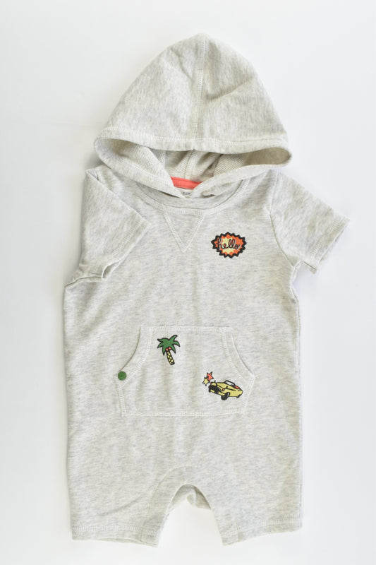 Pumpkin Patch Size 0 (6-12 months, 72 cm) Hooded Short Sweater Onesie