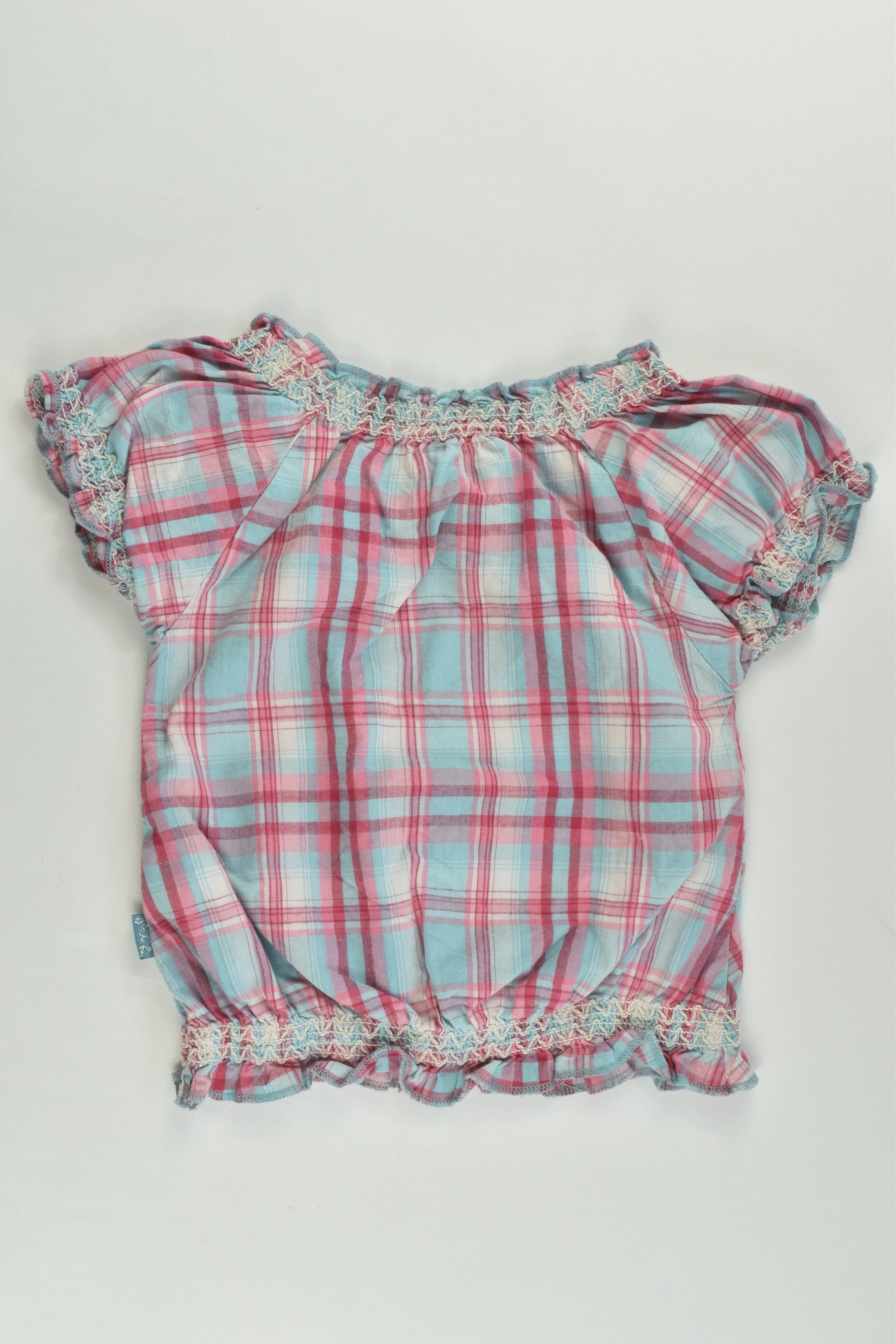 Pumpkin Patch Size 0 (6-12 months) Checked Blouse