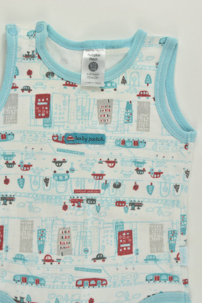 Pumpkin Patch Size 0 (6-12 months) City and Vehicles Bodysuit