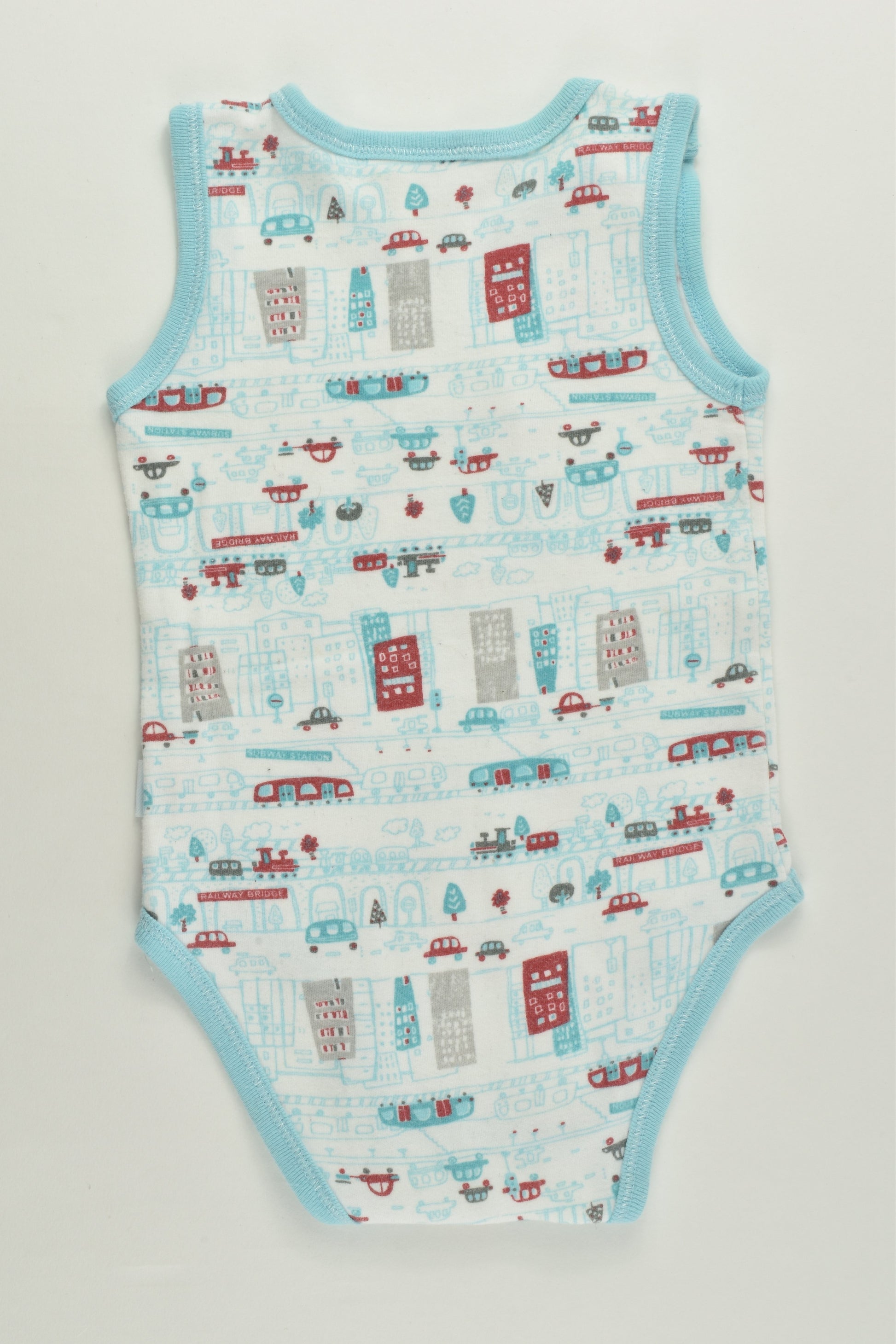 Pumpkin Patch Size 0 (6-12 months) City and Vehicles Bodysuit