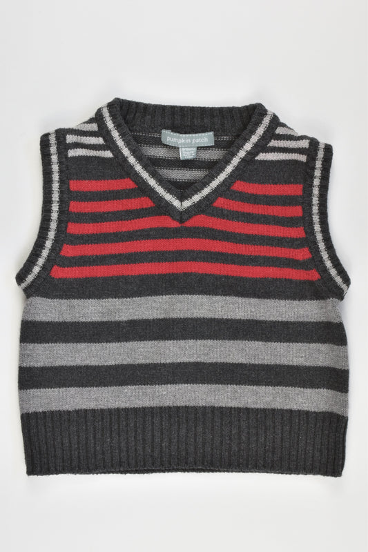 Pumpkin Patch Size 0 (6-12 months) Knitted vest