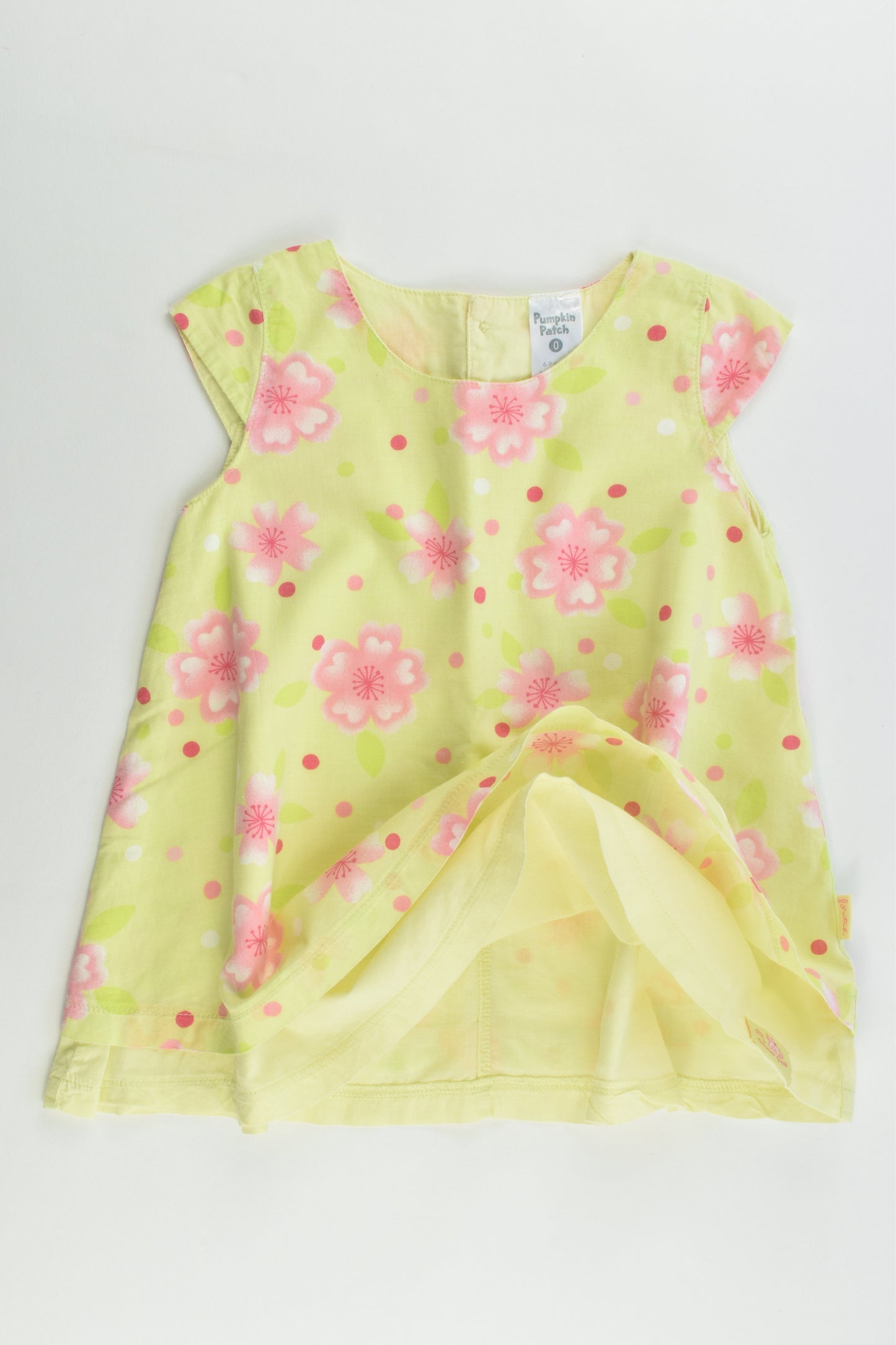 Pumpkin Patch Size 0 (6-9 months, 76 cm) Lined Floral Dress