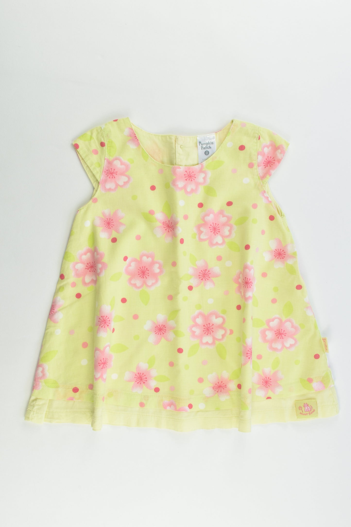 Pumpkin Patch Size 0 (6-9 months, 76 cm) Lined Floral Dress