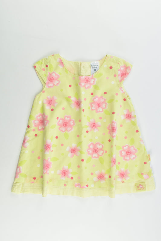 Pumpkin Patch Size 0 (6-9 months, 76 cm) Lined Floral Dress