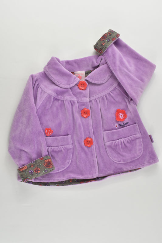 Pumpkin Patch Size 00 (3-6 months, 67 cm) Lined Velour Jumper
