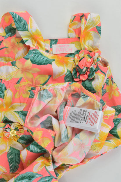 Pumpkin Patch Size 00 (3-6 months) Floral Playsuit