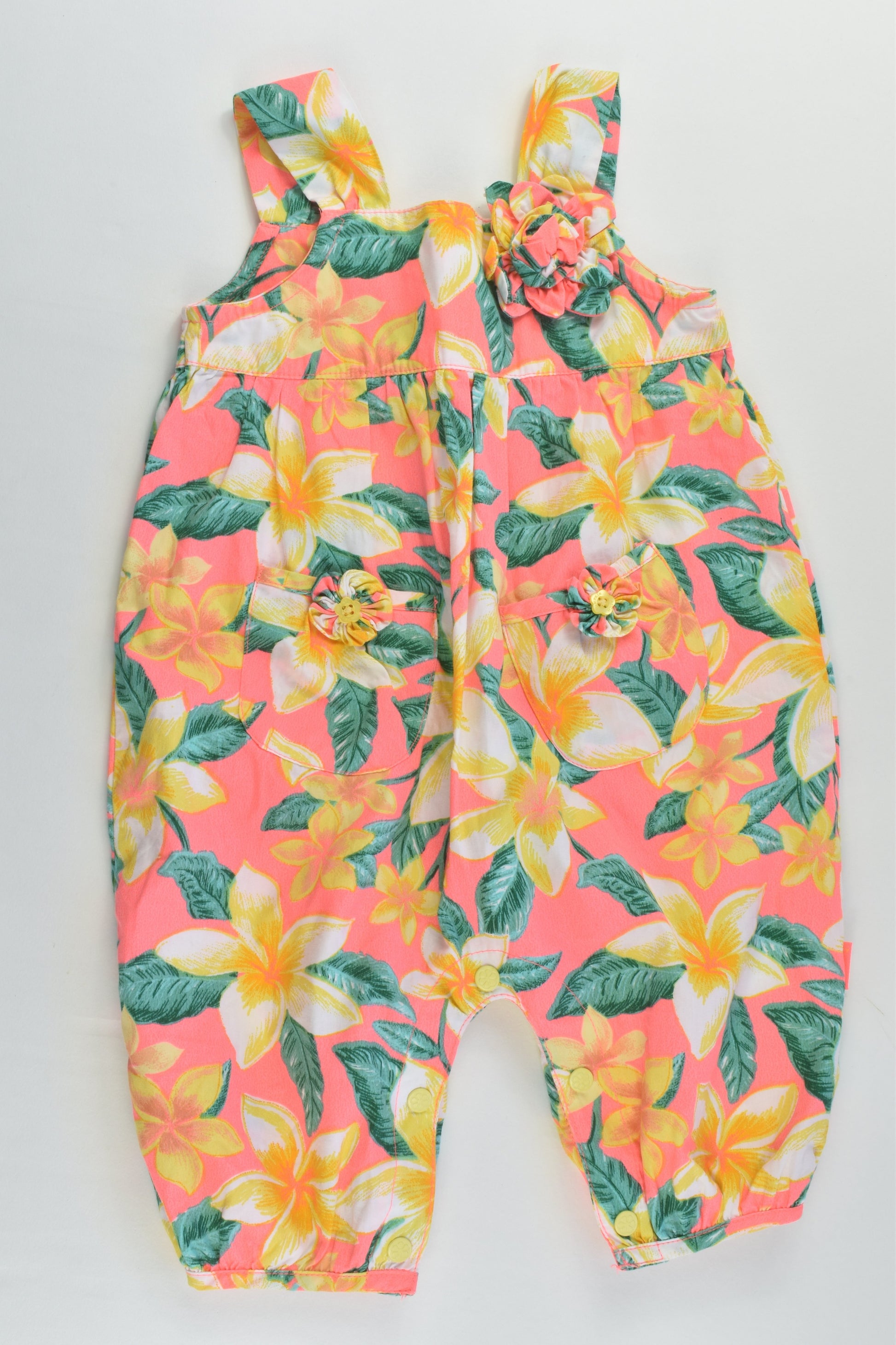 Pumpkin Patch Size 00 (3-6 months) Floral Playsuit