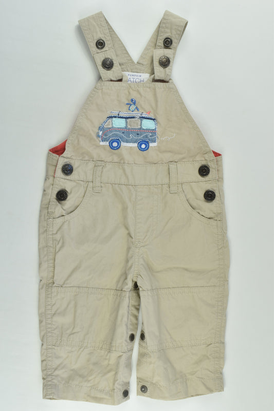 Pumpkin Patch Size 00 (3-6 months) Lightweight Surf Turtle Overalls