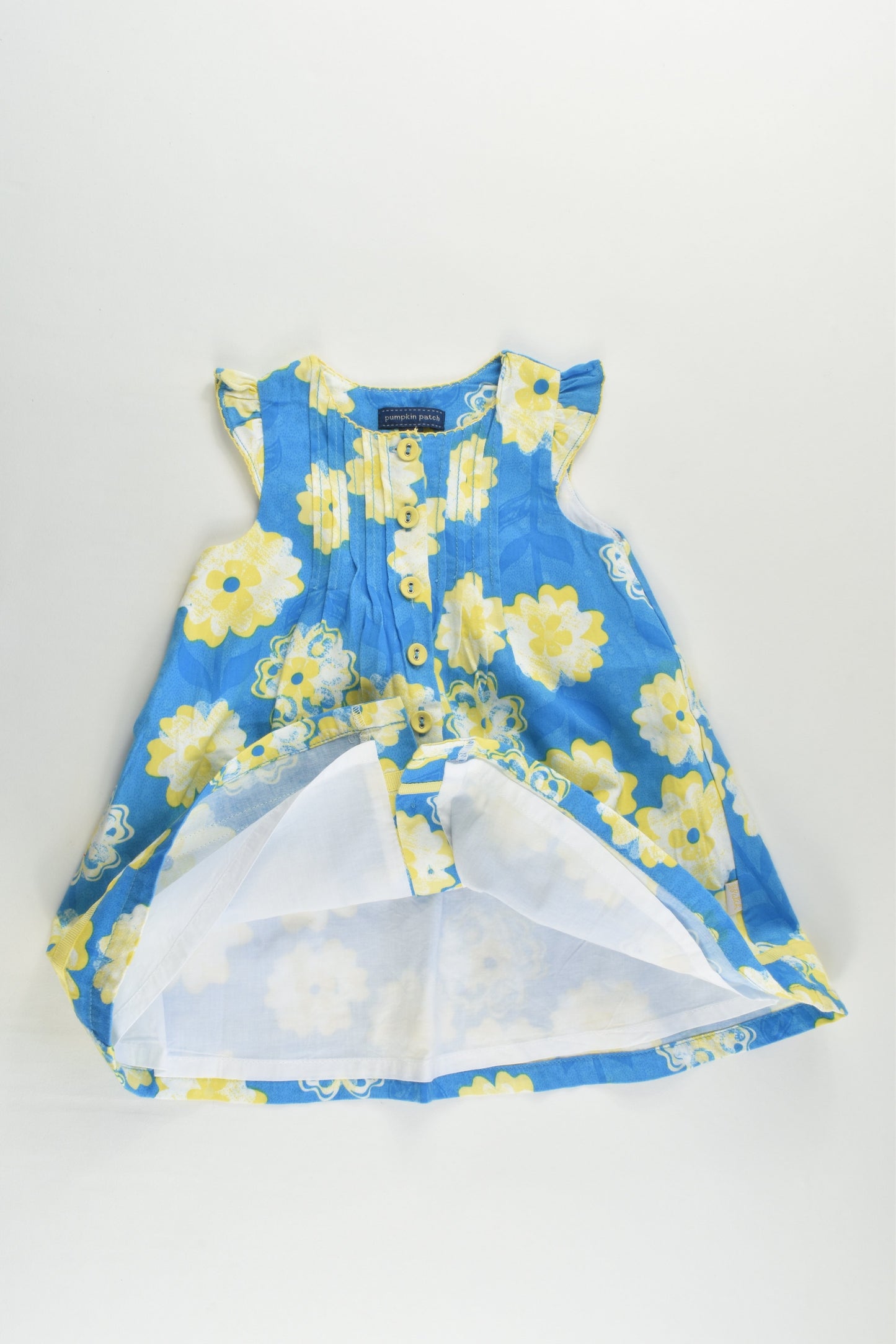 Pumpkin Patch Size 00 (3-6 months) Lined Floral Dress