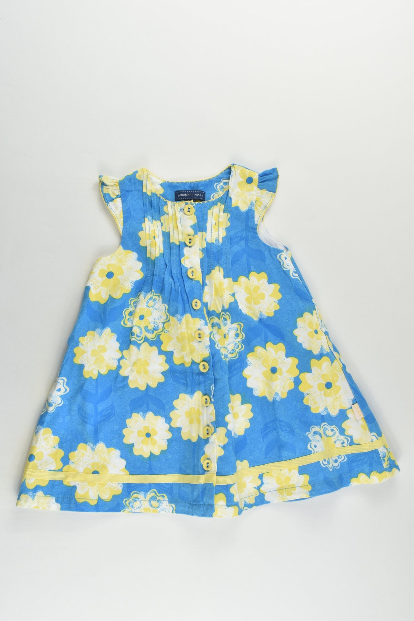 Pumpkin Patch Size 00 (3-6 months) Lined Floral Dress