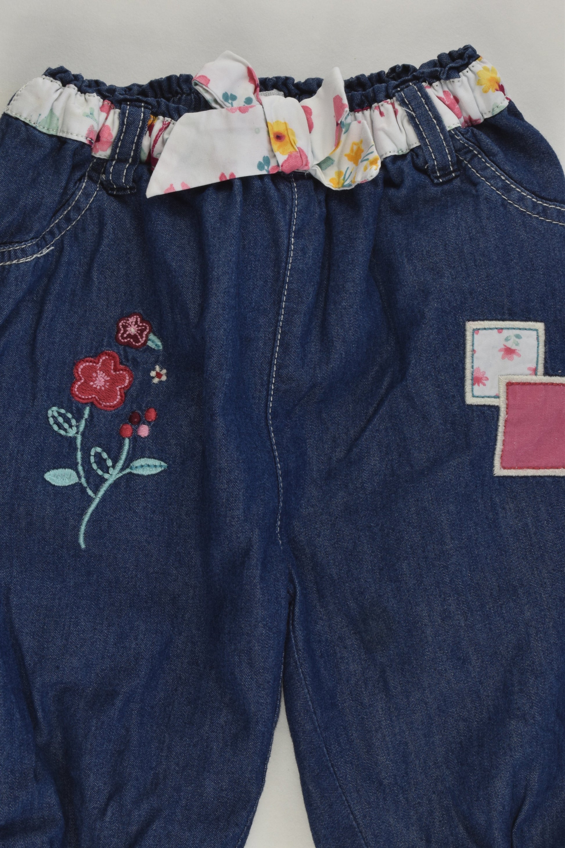 Pumpkin Patch Size 00 (3-6 months) Lined Lightweight Denim Pants