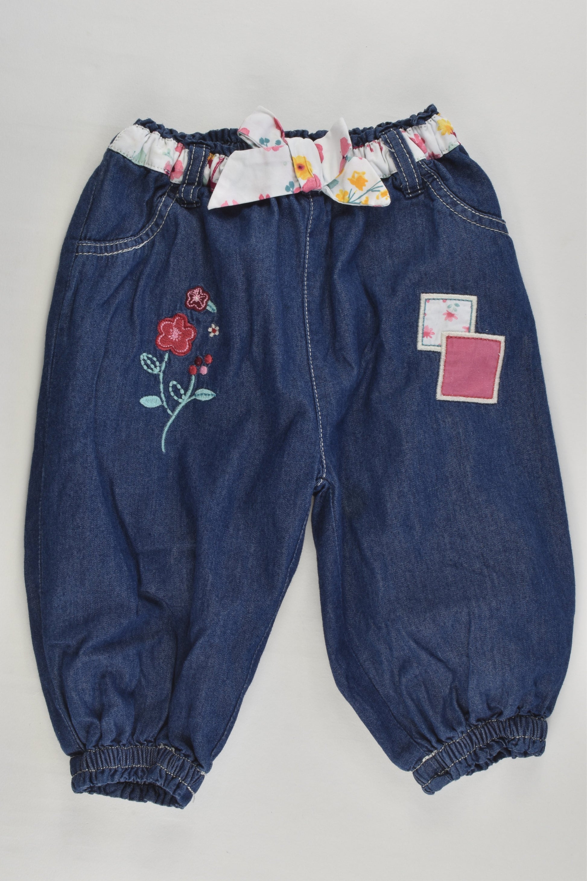 Pumpkin Patch Size 00 (3-6 months) Lined Lightweight Denim Pants