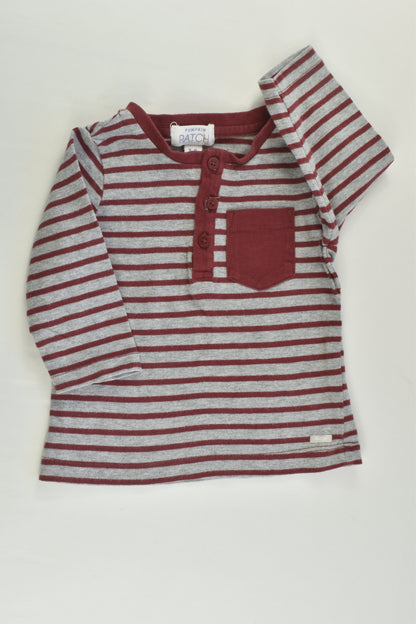 Pumpkin Patch Size 00 (3-6 months) Striped Top