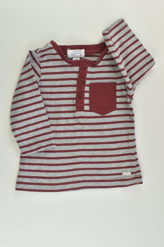 Pumpkin Patch Size 00 (3-6 months) Striped Top