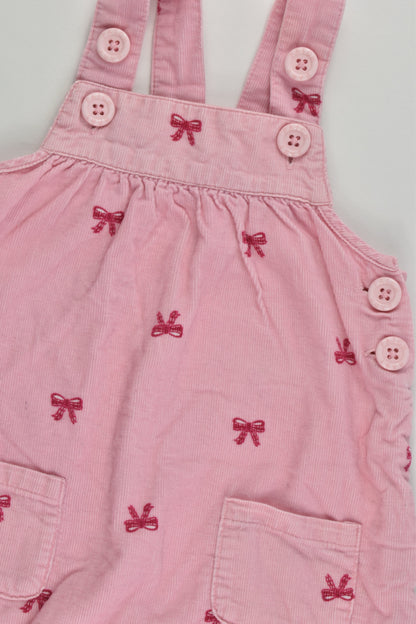 Pumpkin Patch Size 000 (0-3 months) Bows Lightweight Lined Cord Overalls