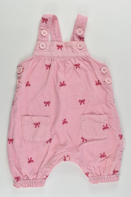 Pumpkin Patch Size 000 (0-3 months) Bows Lightweight Lined Cord Overalls