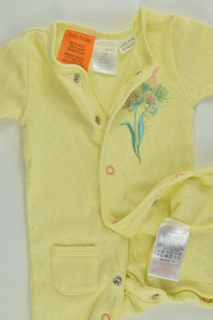 Pumpkin Patch Size 0000 Hummingbird and Flower Romper