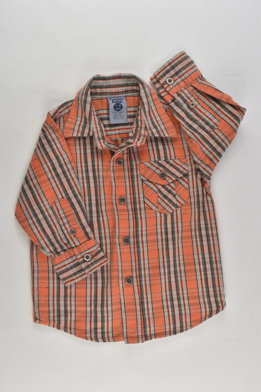 Pumpkin Patch Size 1 (12-18 months) Checked Shirt