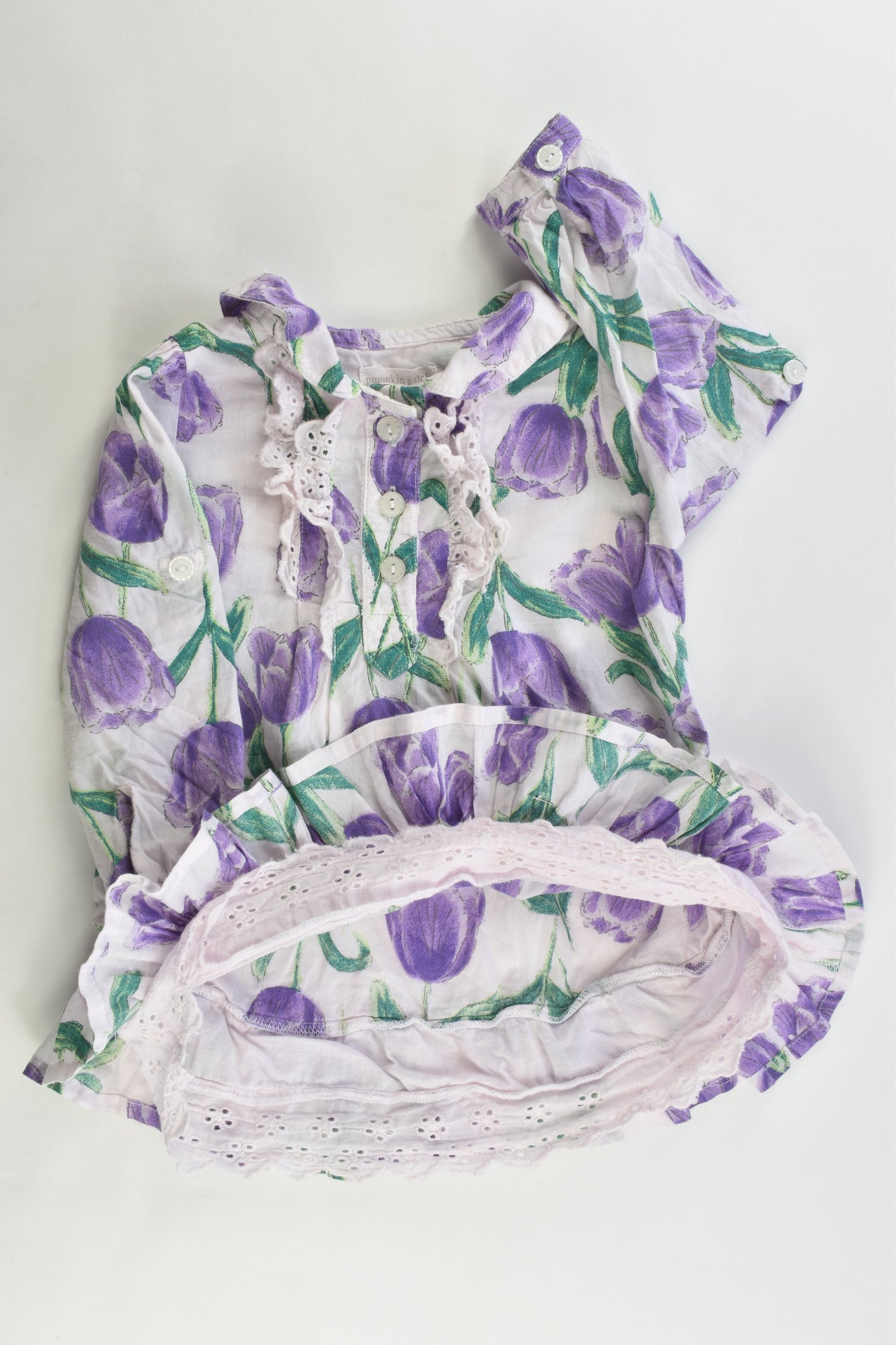 Pumpkin Patch Size 1 (12-18 months) Floral Blouse /Tunic