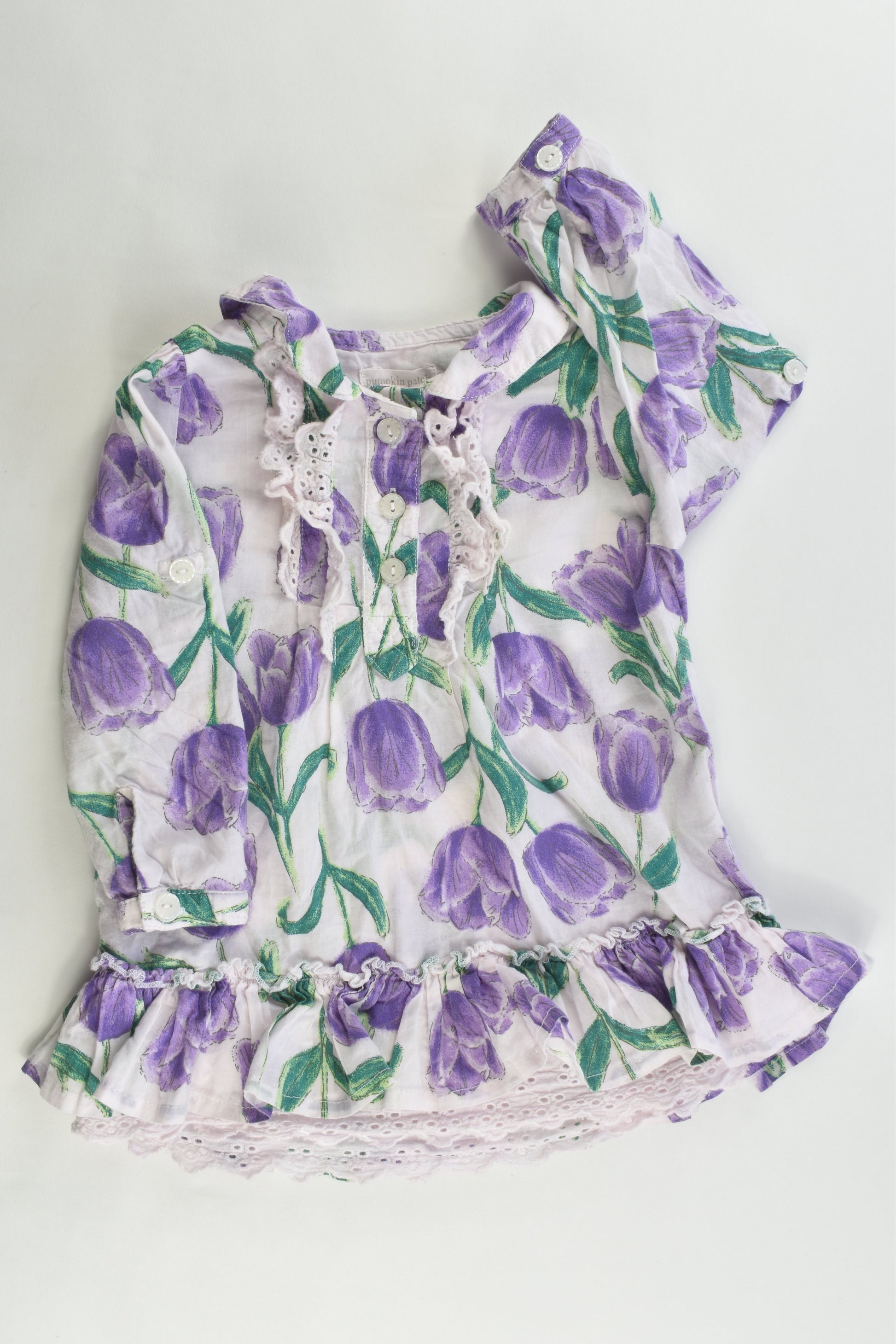 Pumpkin Patch Size 1 (12-18 months) Floral Blouse /Tunic