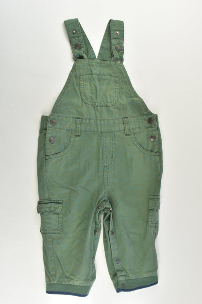 Pumpkin Patch Size 1 (12-18 months) Green Overalls