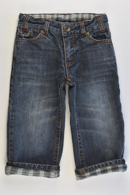 Pumpkin Patch Size 1 (12-18 months) Lined Denim Pants