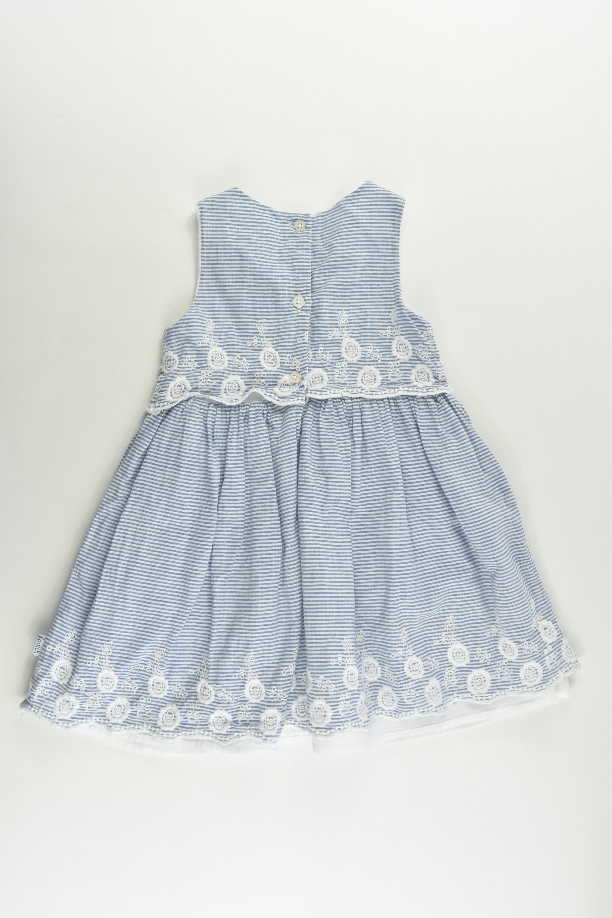 Pumpkin Patch Size 1 (12-18 months) Lined Dress with Lace Details