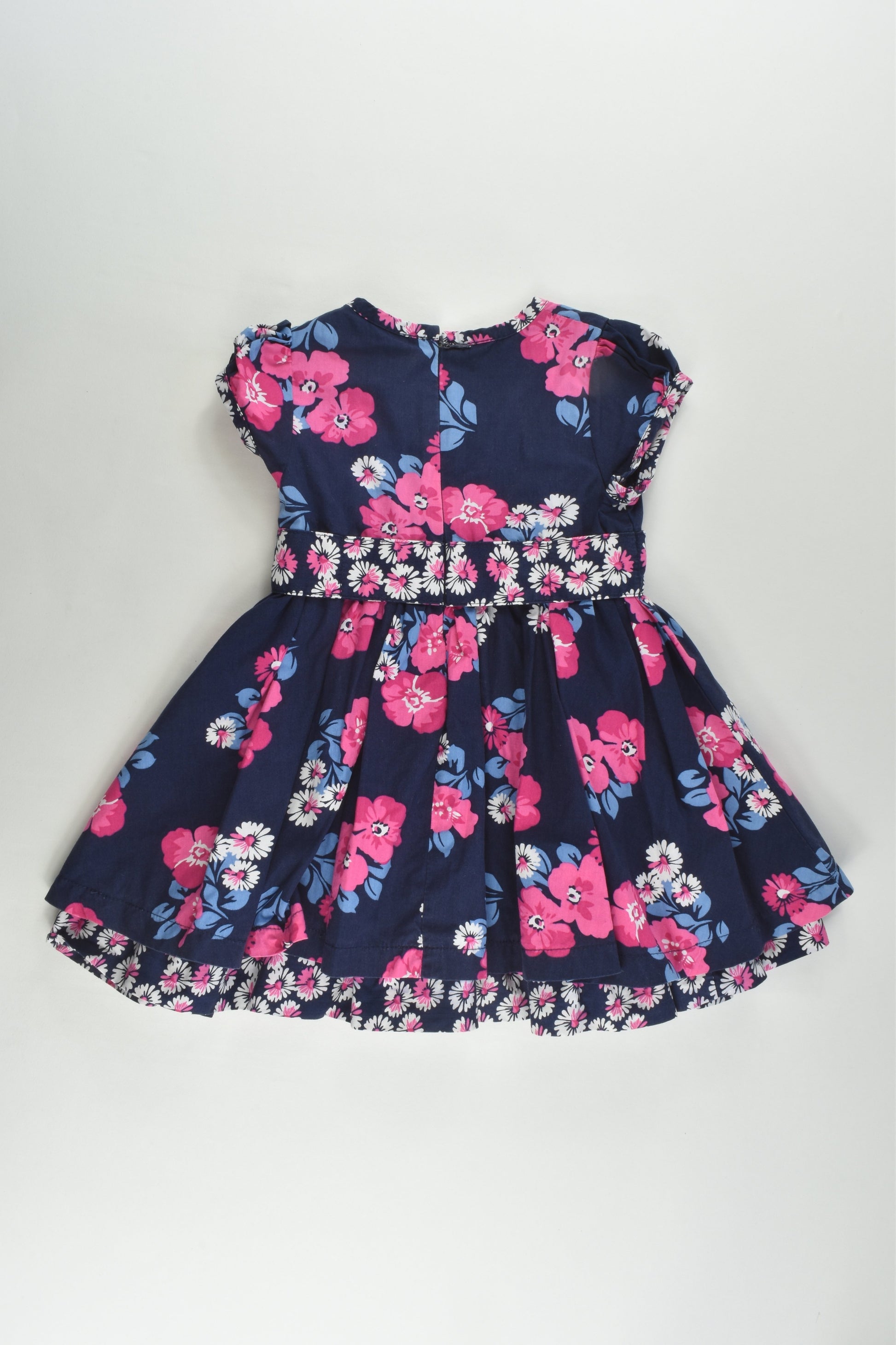 Pumpkin Patch Size 1 (12-18 months) Lined Floral Dress