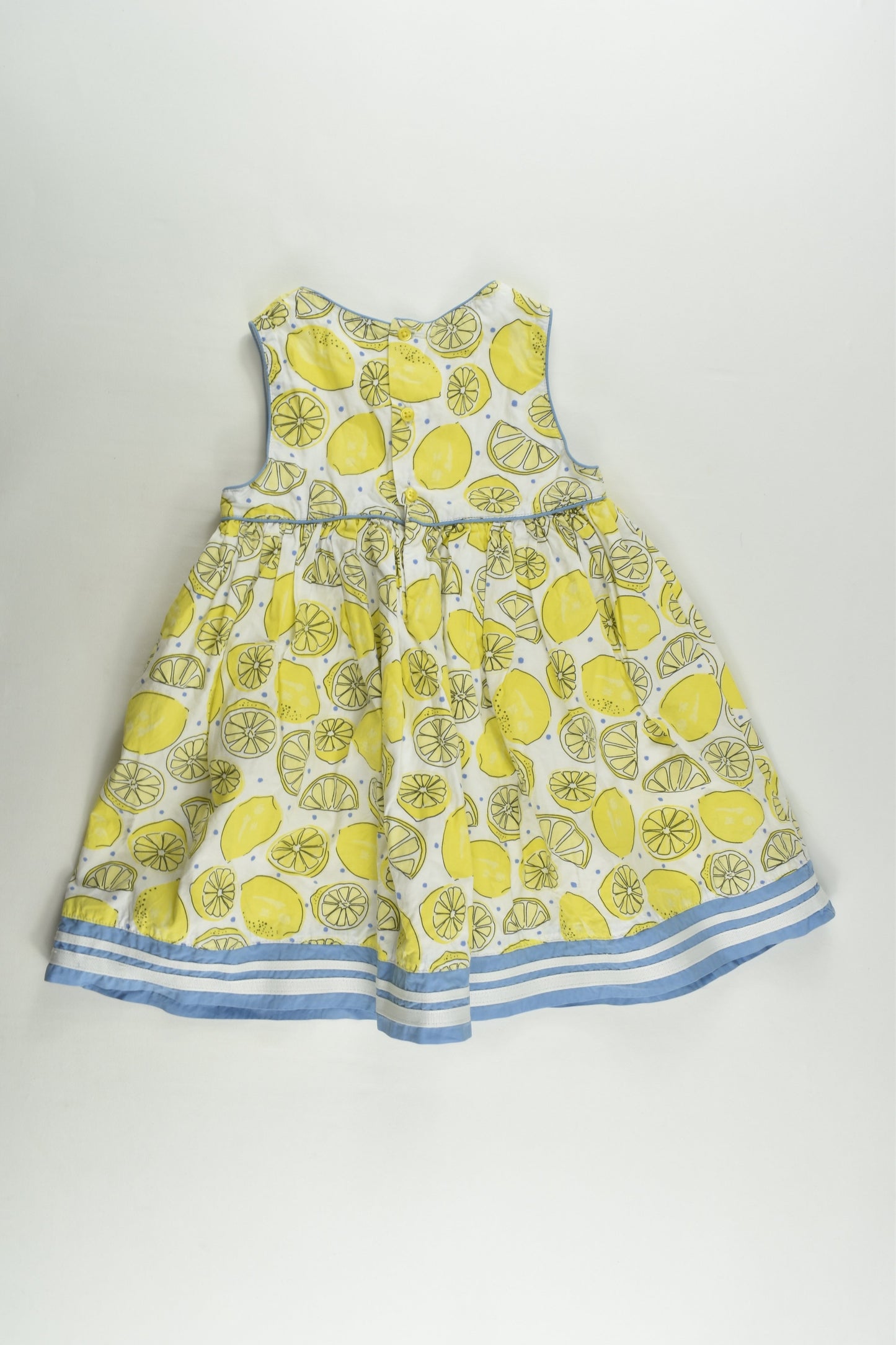 Pumpkin Patch Size 1 (12-18 months) Lined Lemon Dress