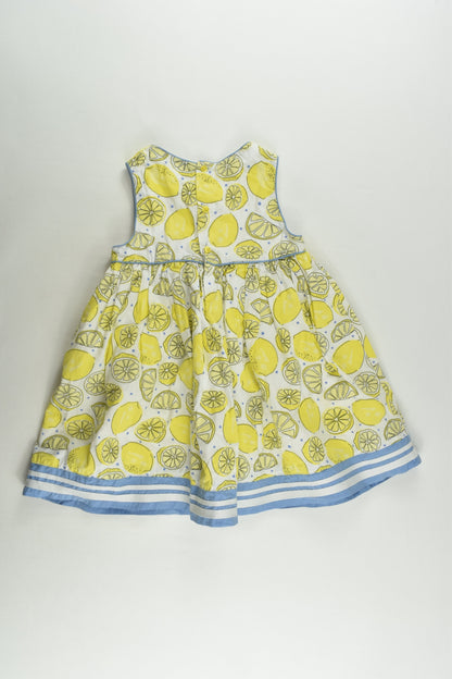 Pumpkin Patch Size 1 (12-18 months) Lined Lemon Dress