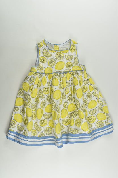 Pumpkin Patch Size 1 (12-18 months) Lined Lemon Dress