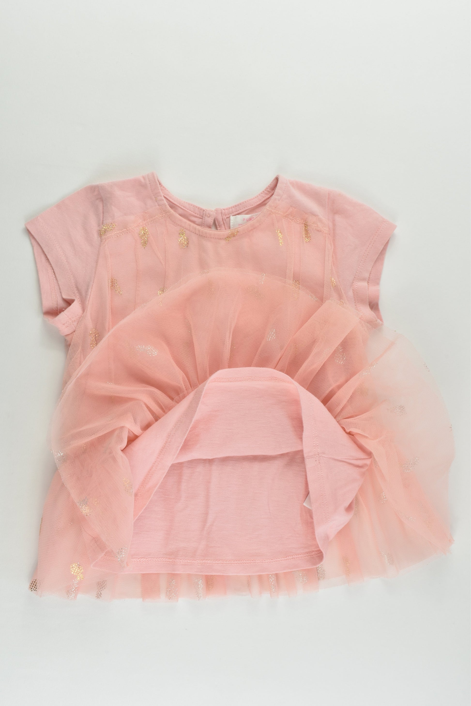 Pumpkin Patch Size 1 (12-18 months) Lined Pineapples Tulle Tunic