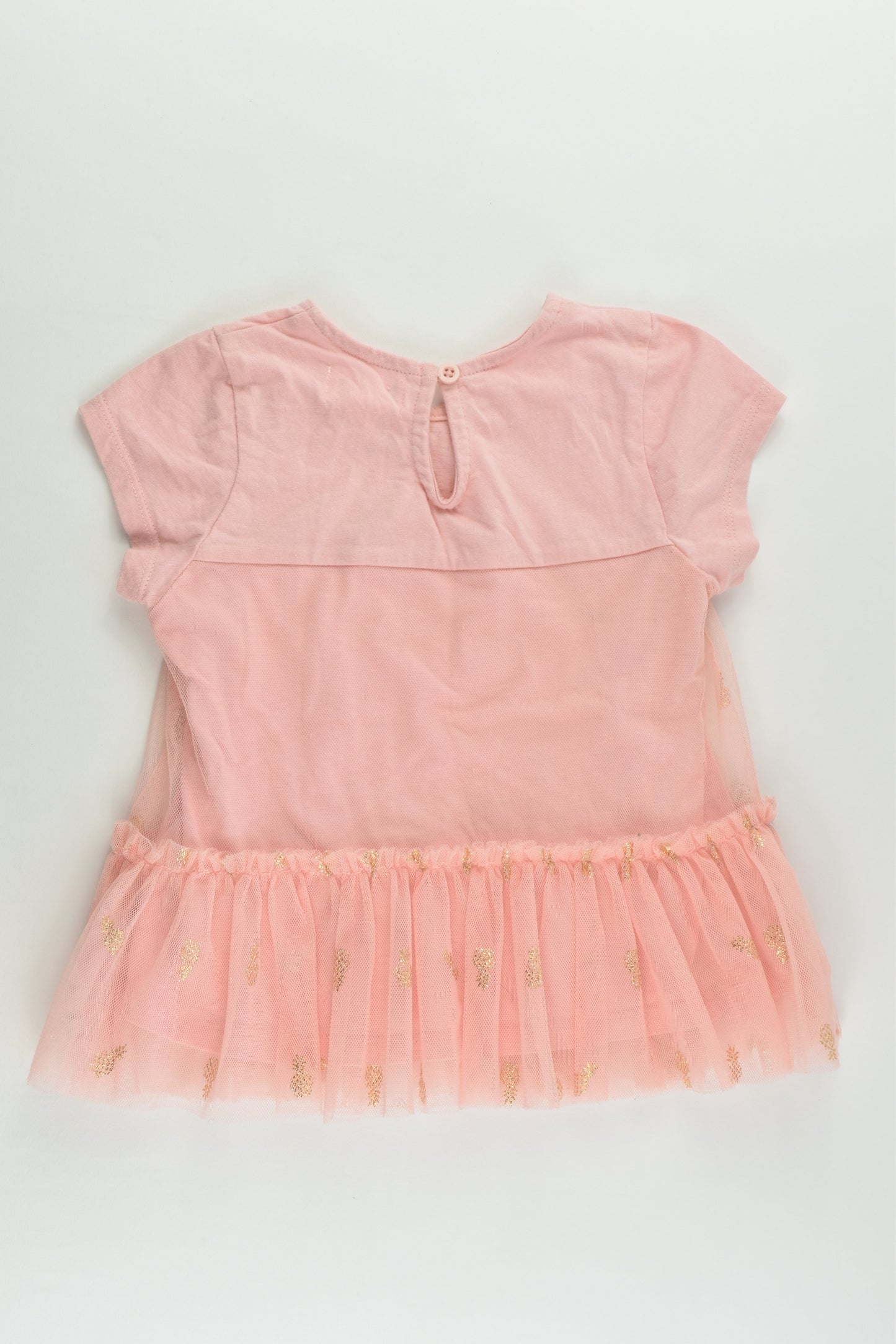 Pumpkin Patch Size 1 (12-18 months) Lined Pineapples Tulle Tunic
