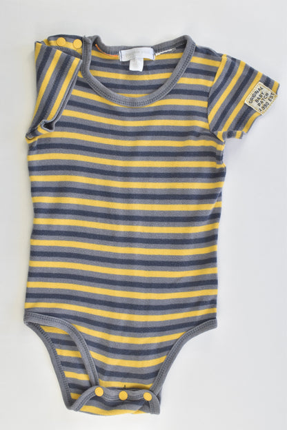 Pumpkin Patch Size 1 (12-18 months) Striped Bodysuit