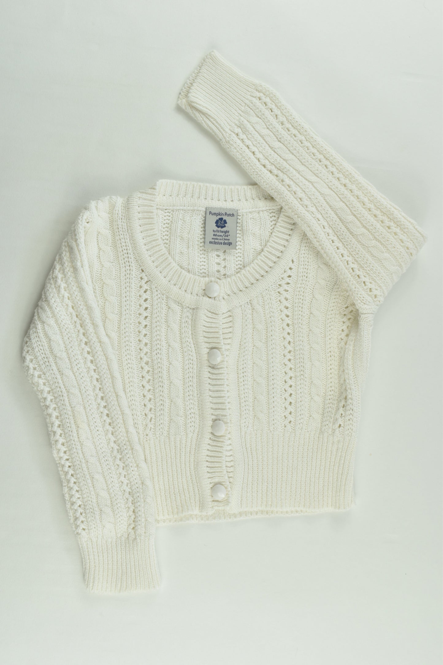 Pumpkin Patch Size 1-2 (24 months, 86 cm) Knitted Cardigan
