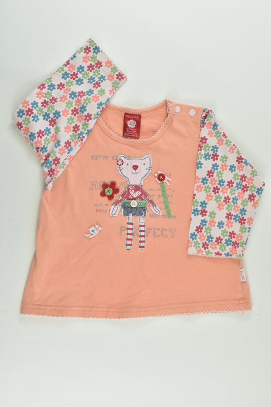Pumpkin Patch Size 1 Kitty Top