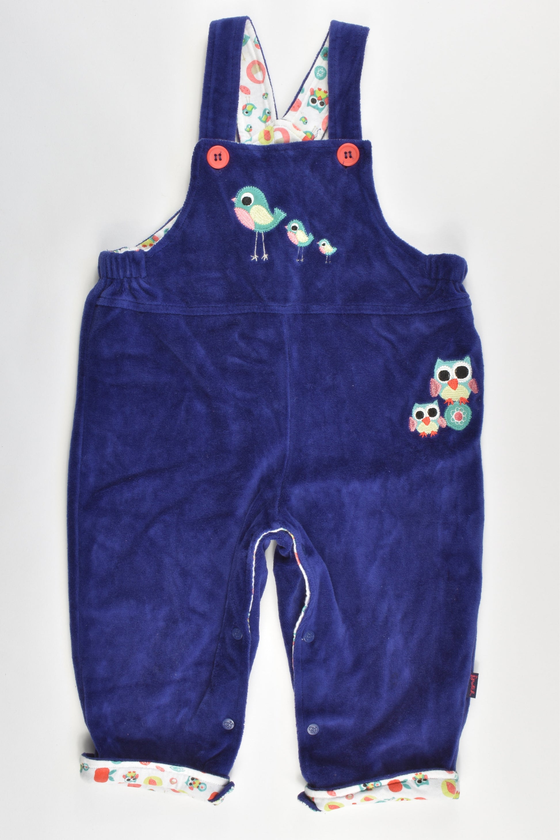 Pumpkin Patch Size 1 Velour Overalls