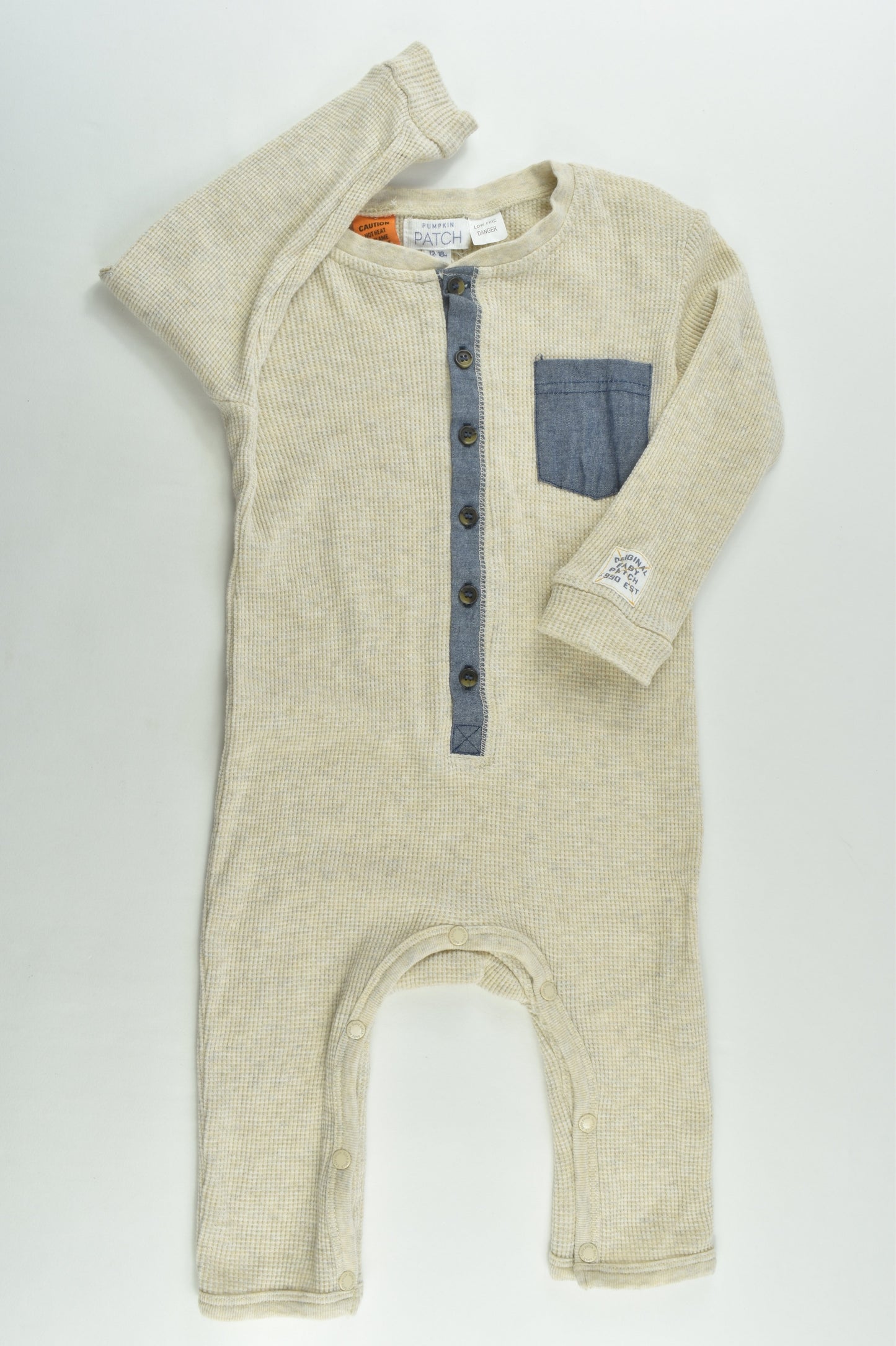Pumpkin Patch Size 1 Waffle Playsuit