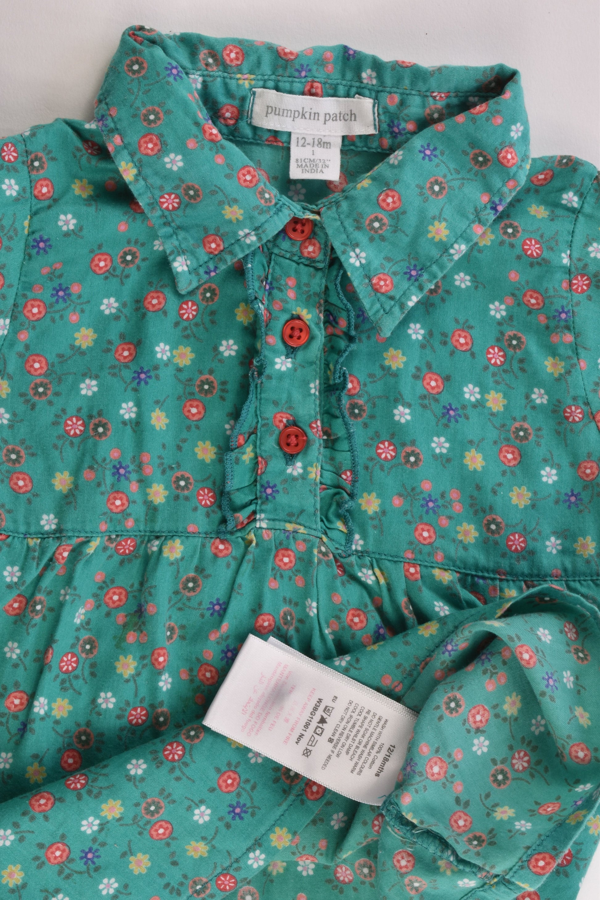 Pumpkin Patch Size 12-18 months (1) Floral Blouse